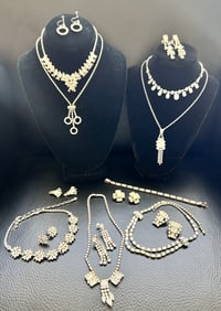 Vintage Sets R/S 1 Bracelet/Earrings 6 Necklace/Earrings 1 Necklace