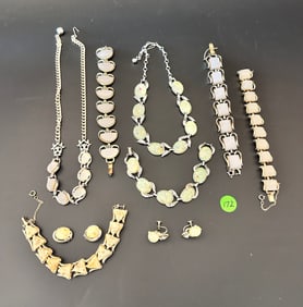 MCM Coro Opaline Thermoset/Lucite: 9 pieces