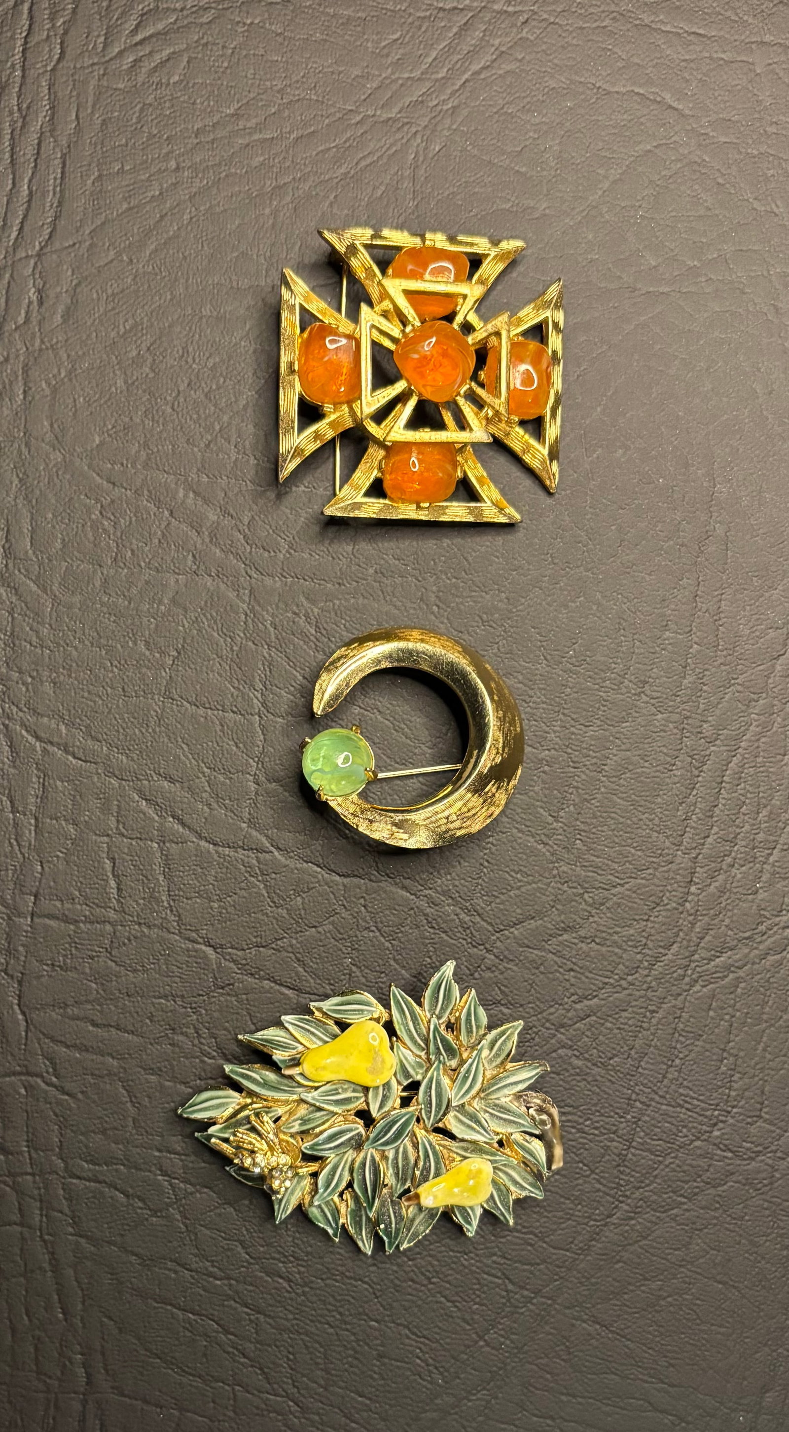 3 MCM Benedikt NY Brooches, inc. 1 Xmas, 1 Brooks NY Necklace & Earrings (1 of 3)