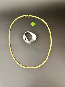 Givenchy Freeform 1979 Brooch and serpentine Necklace