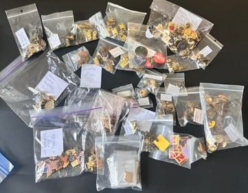 Large Collection State, and College Pins, also  Animals, Weight Watchers, Religious