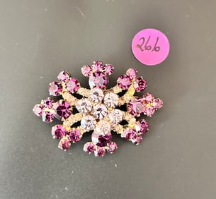 Juliana Brooch Lavender Purple Layered 3D R/S