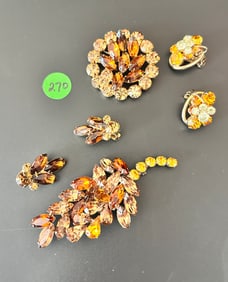 Juliana Set Brooch Earrings & Brooch, Earrings
