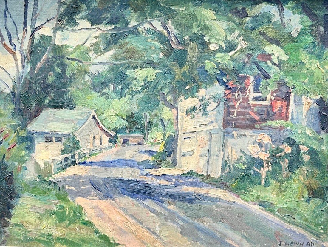 O/B Signed J. Newman 1890-1879 Rural Landscape (1 of 3)