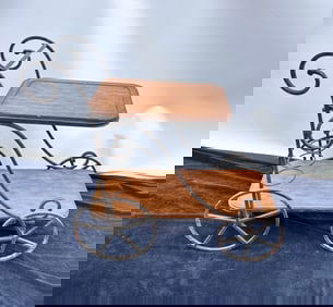 Antique Wheeled Drinks Trolly