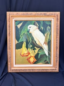 Painting of a Cockatoo, O/C signed