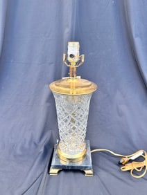 Cut Lead Crystal Lamp, Crystal Clear Co.