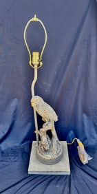 Large Molded Parrot Lamp