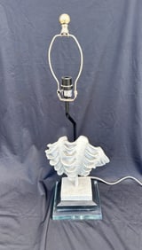 Molded Shell shape lamp with lucite base
