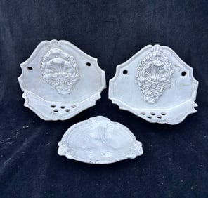 3 Ceramic dishes Astier de Villatte, Paris