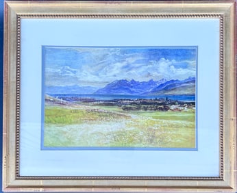 Original watercolor landscape