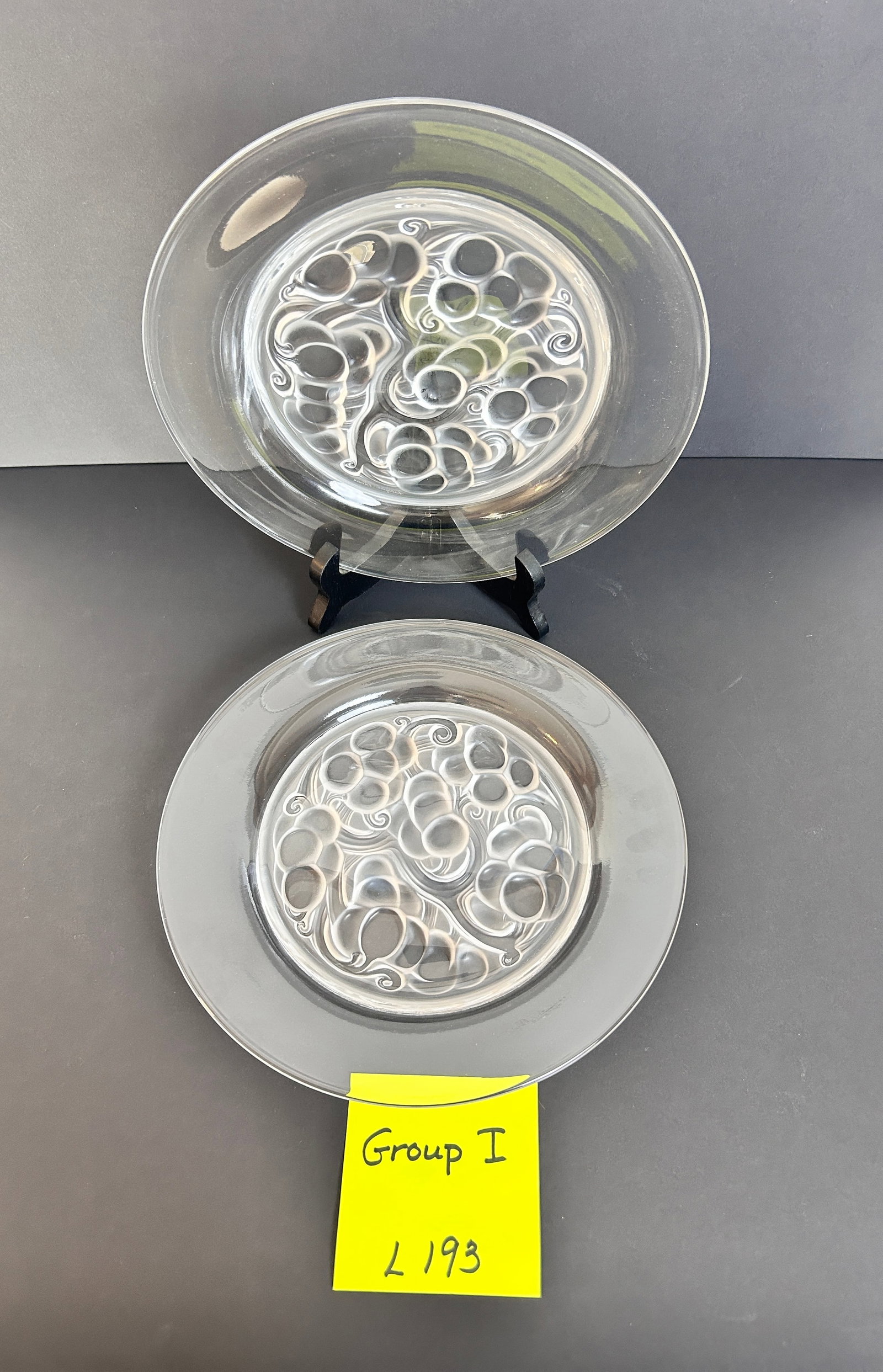 1960 2 Lalique MARIENTHAL Glass Plates (1 of 2)