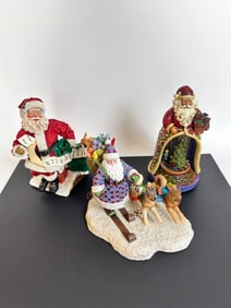 3 Christmas Figures; Lenox, Jim Shore, Clothtique