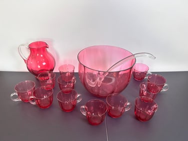 Punch bowl set with Pitcher 12 cups