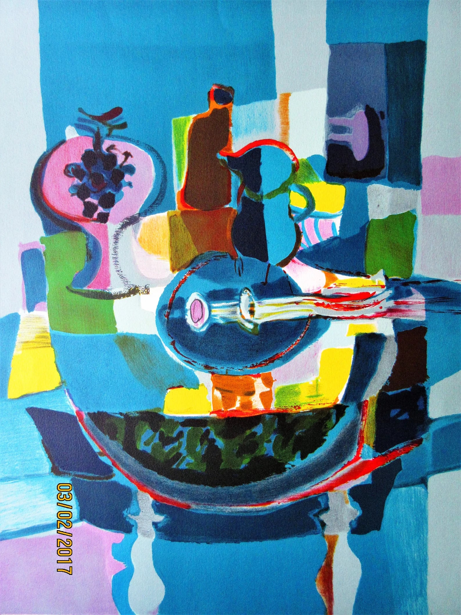 Marcel Mouly Signed Lithograph, "Table De Jeux A La Mandole" ~ 80/300 (1 of 4)