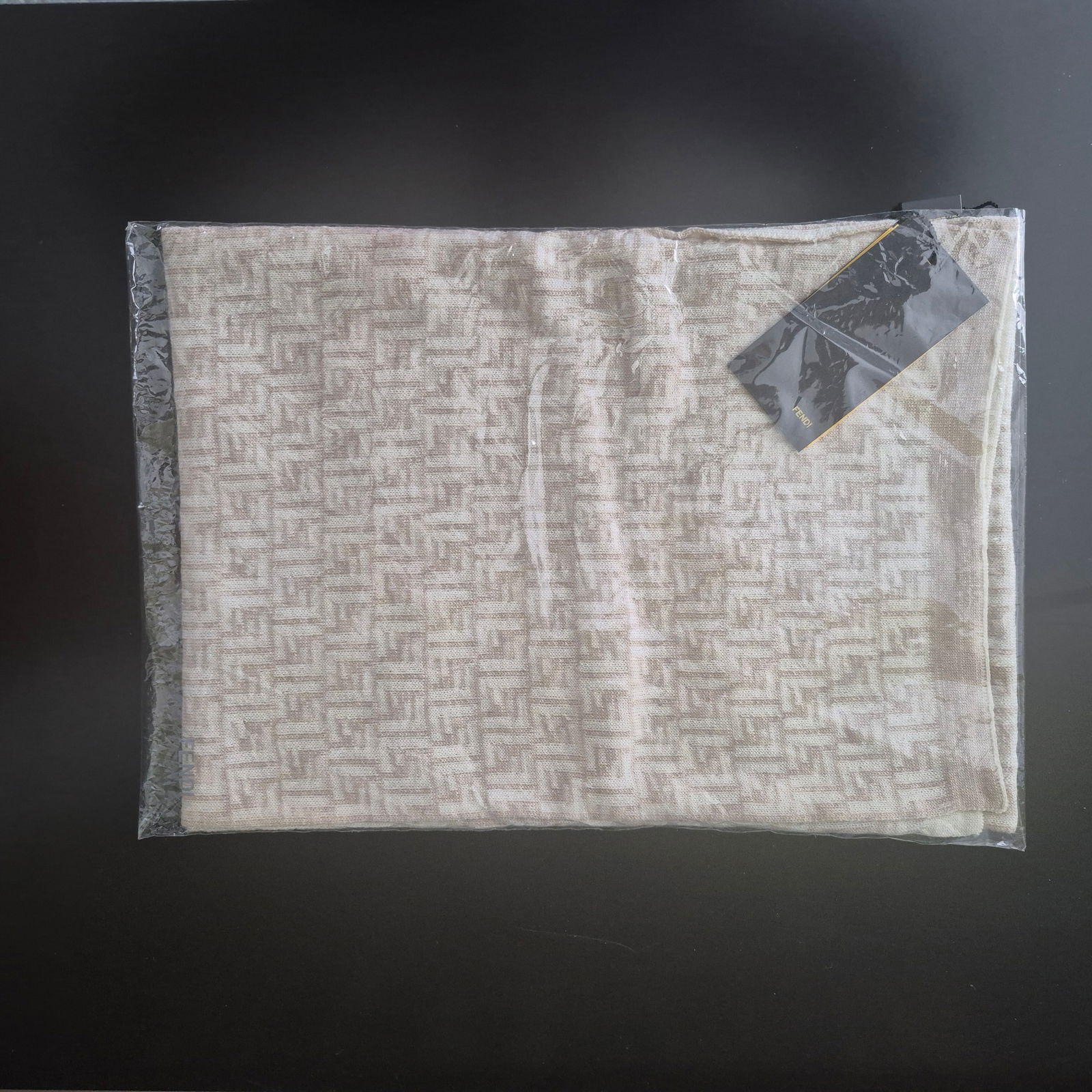 FENDI 100% Wool Logo Scarf ~ original tags (1 of 6)