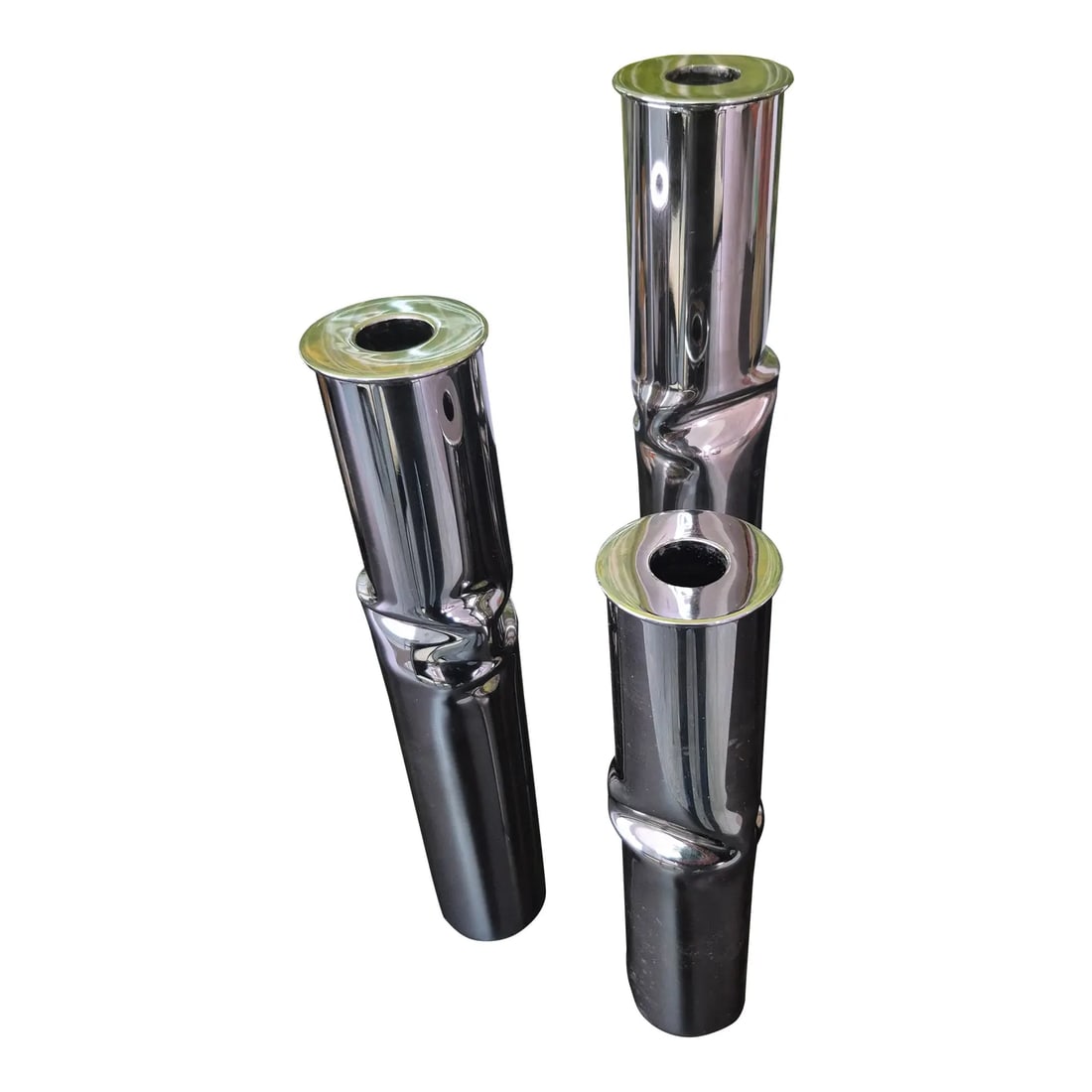 1970s Giuliano Malimpensa - Mesa Italy - Torsion Candlesticks - 3pcs (1 of 4)