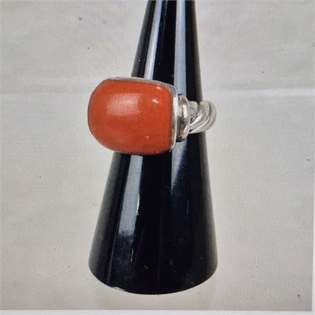 Sterling Silver Moonga Ring ~ marked 925 (1 of 4)