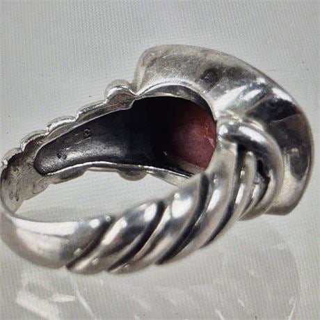 Sterling Silver Moonga Ring ~ marked 925 - 4