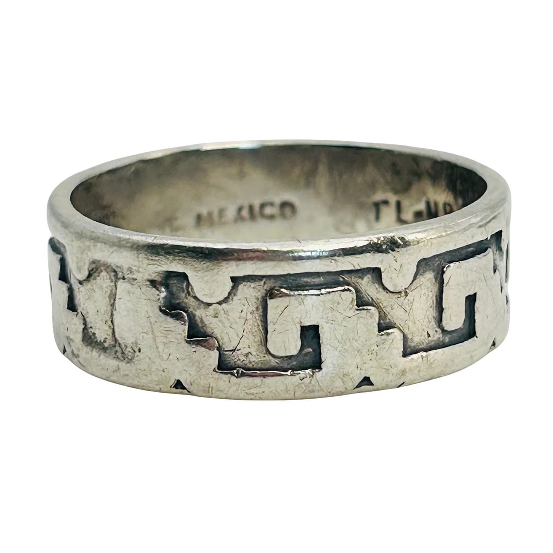 TAXCO TL- 49 Mexico Sterling Ring Size 14.5, 10.37 G: TAXCO TL- 49 Mexico Sterling Ring Size 14.5, 10.37 G.- In-house domestic shipping is available, email for more information. All items ship from Sarasota, FL. Pick up must be scheduled by email,