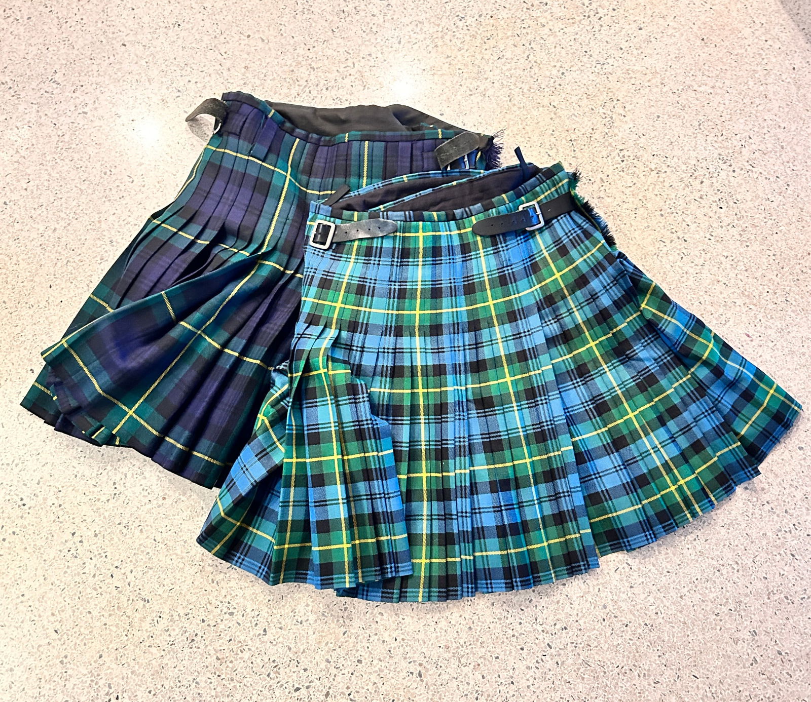 Official Pair of 100% Scottish WOOL KILTS ~ original made in Scotland [pair] (1 of 3)