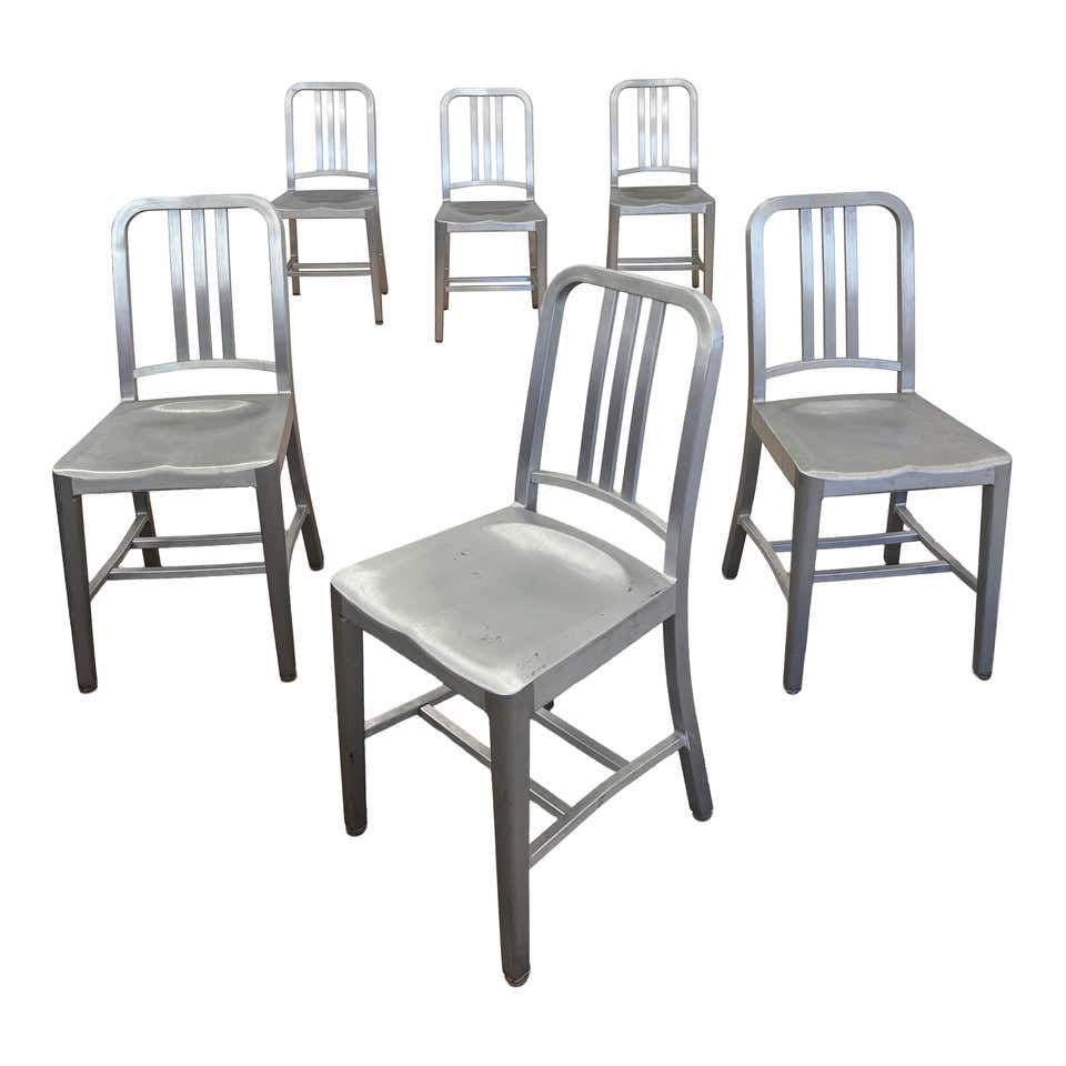EMECO set 6 "Navy 1006 Chairs" (1 of 5)