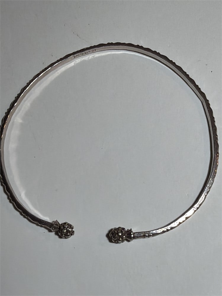 Sterling silver bangle bracelet ~Sterling silver 8.14 g (1 of 3)