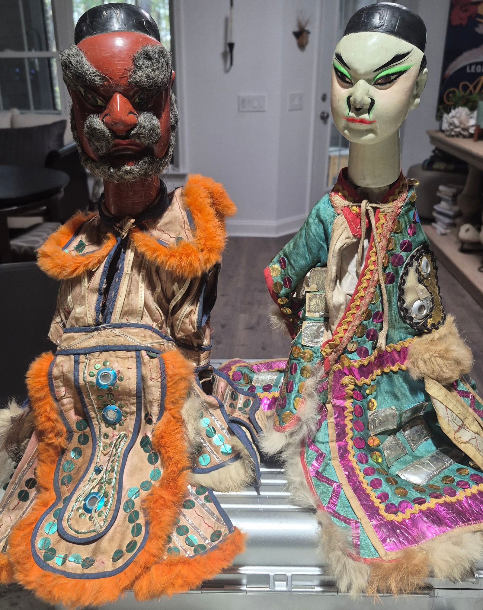 Antique Chinese OPERA PUPPETS / Dolls ~ authentic Set 2 (1 of 12)