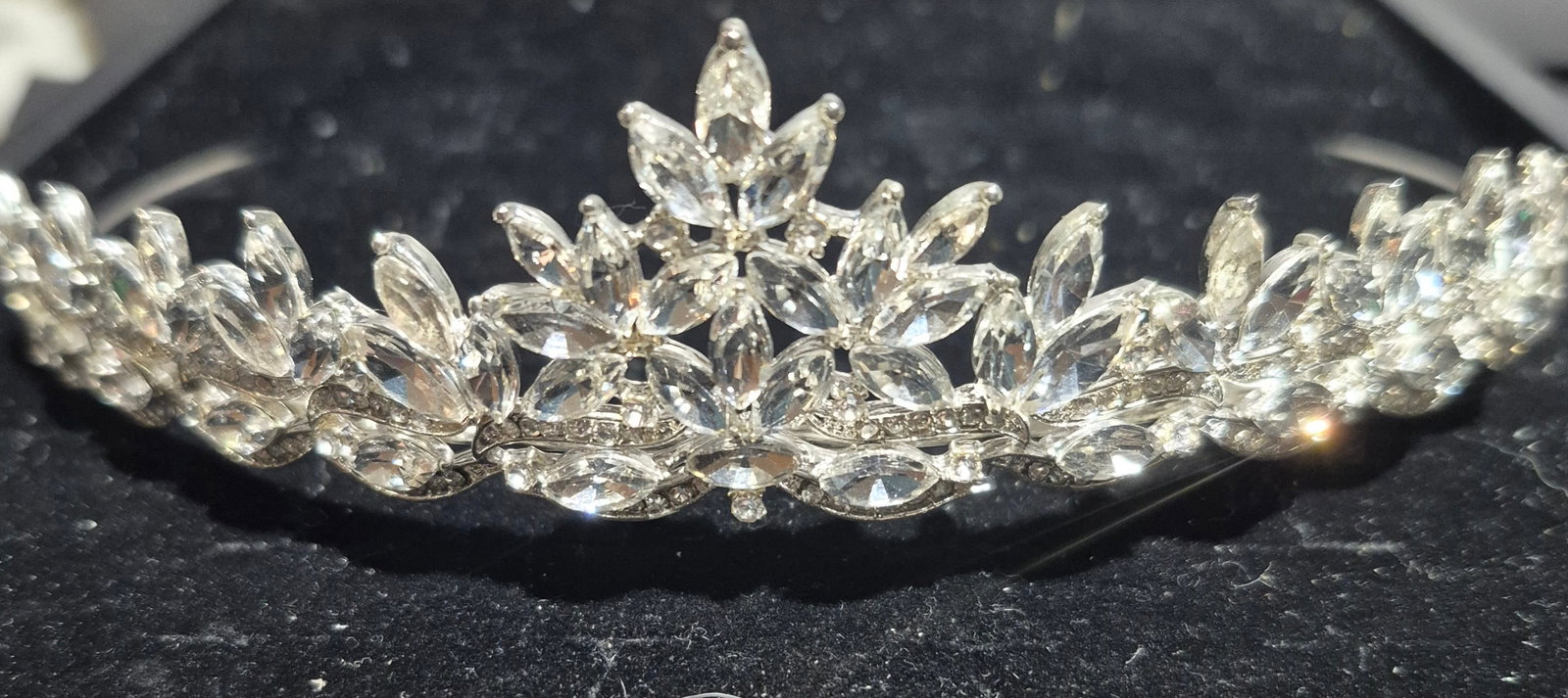 Marquise-cut BRIDAL WEDDING TIARA CZ crystals (1 of 3)