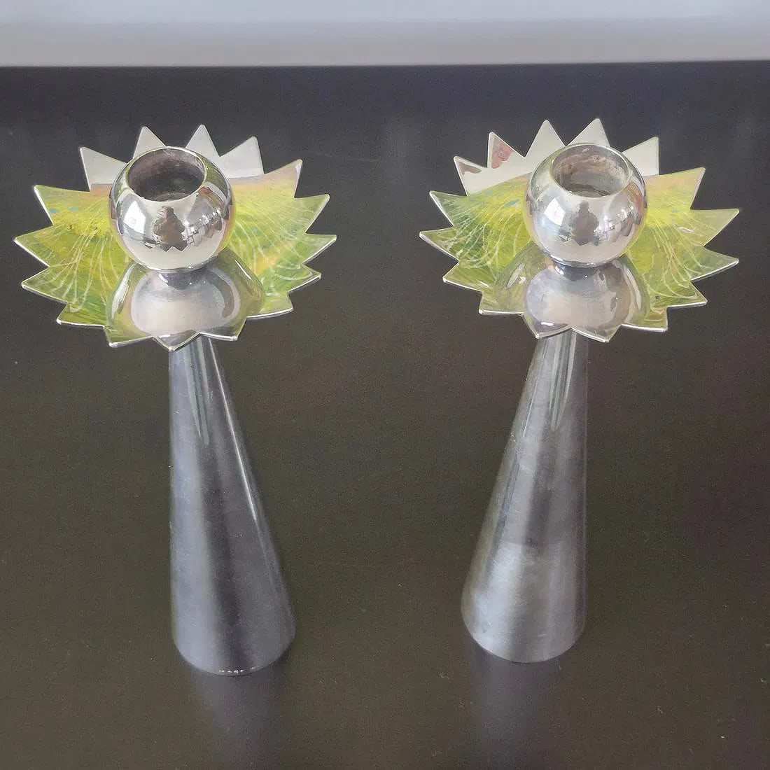 Giuliano Malimpensa - Mesa Italy - 2 Candlesticks "Starburst" [NIB] (1 of 6)