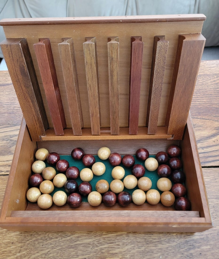 Captain's Mistress Board Game ~ burl wood box (1 of 1)