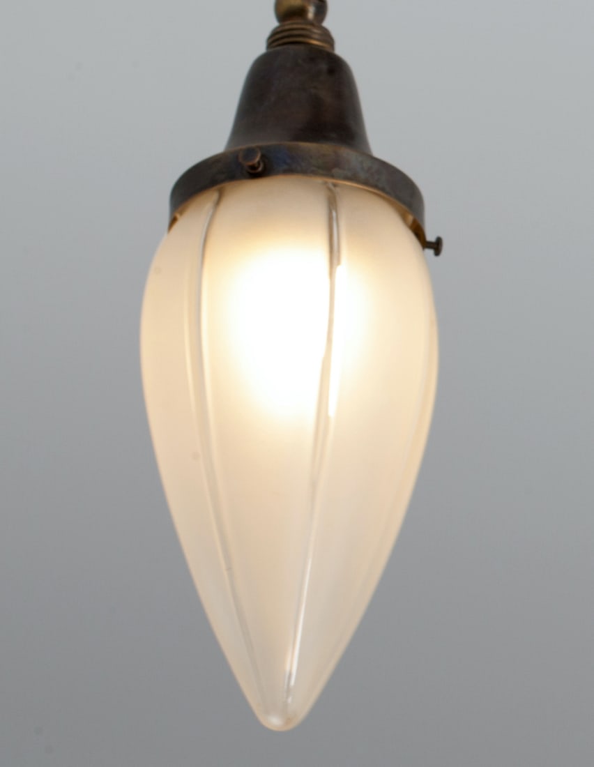 Art Deco Brass Chandelier, early 20th century