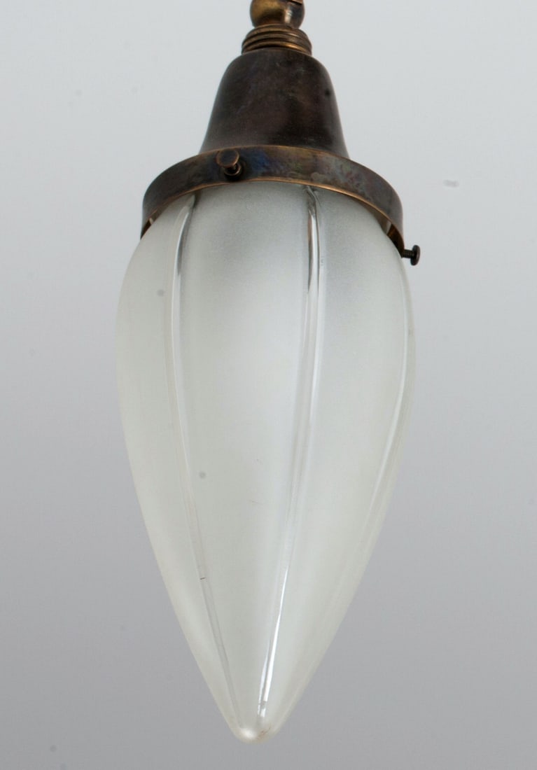 Art Deco Brass Chandelier, early 20th century