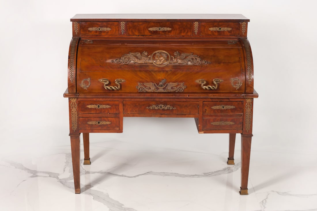 Empire Bureau Table "Cylinder", 19th century