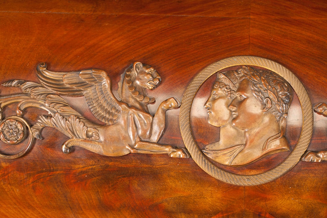 Empire Bureau Table "Cylinder", 19th century