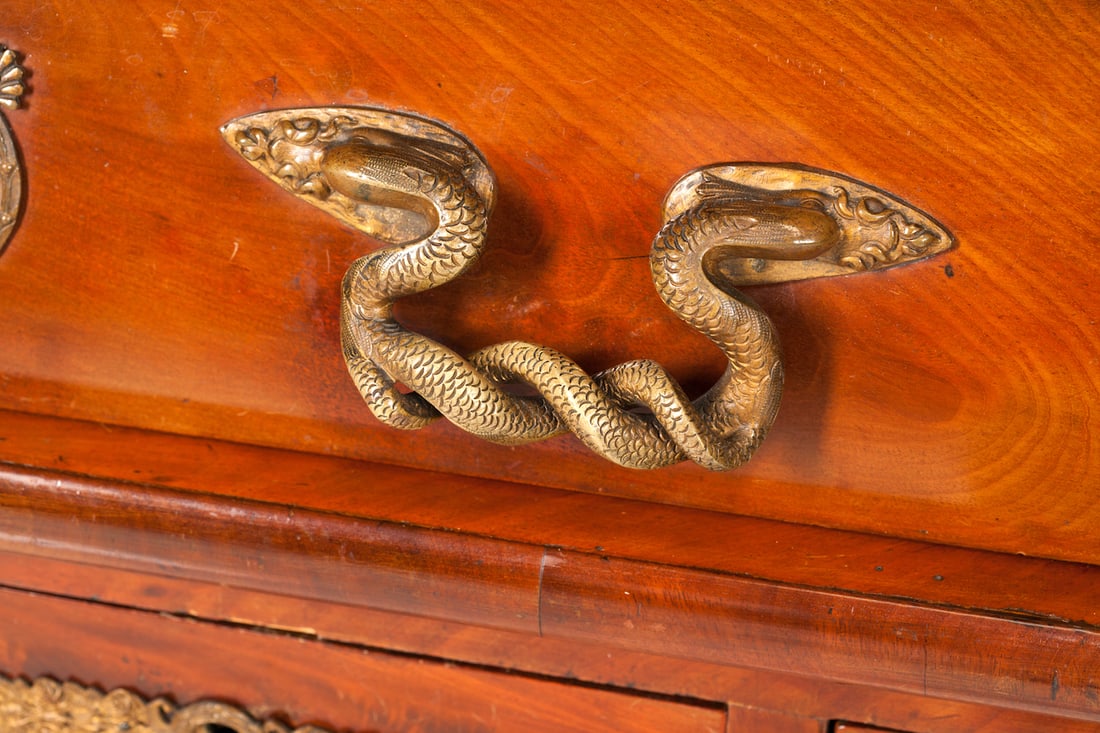 Empire Bureau Table "Cylinder", 19th century