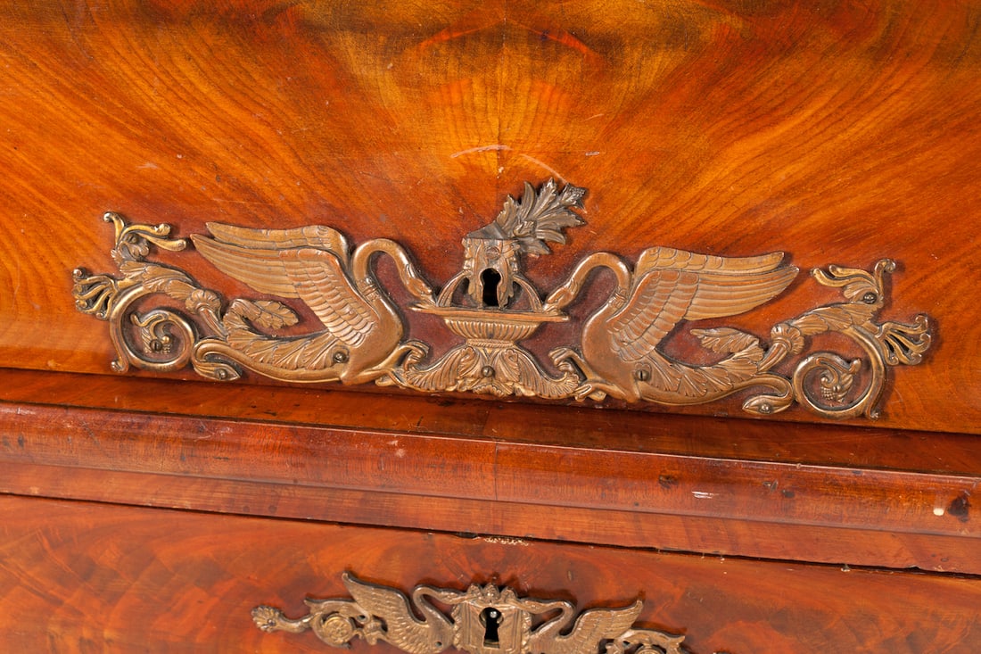 Empire Bureau Table "Cylinder", 19th century