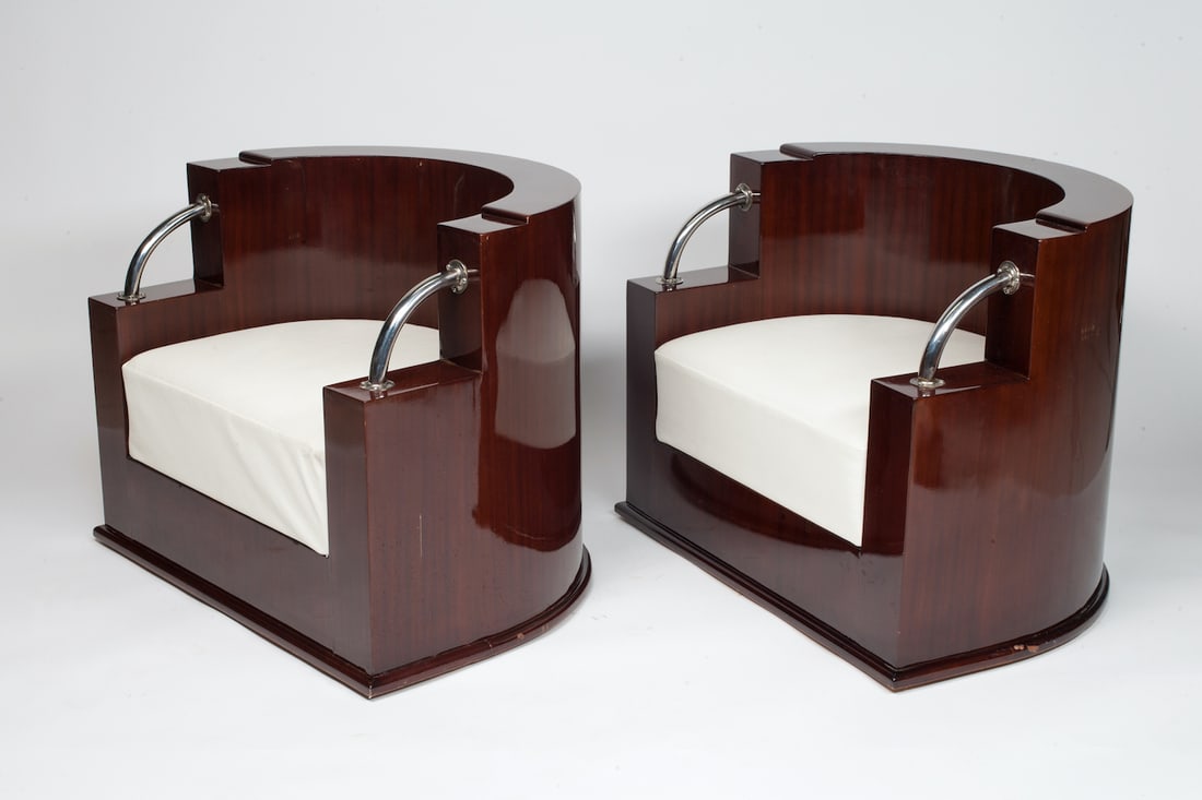 Pair of Art Deco Club Chairs