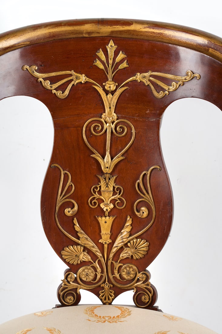 Lot of Two Empire Chairs, 19th century