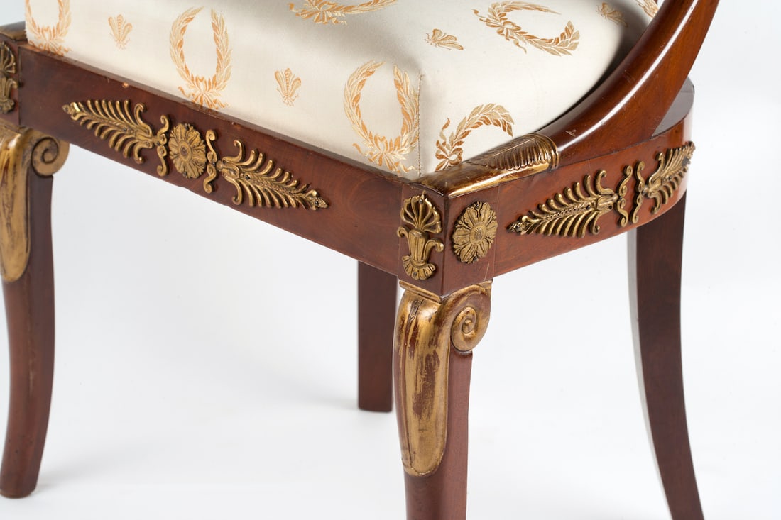 Lot of Two Empire Chairs, 19th century
