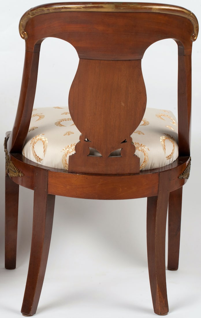 Lot of Two Empire Chairs, 19th century
