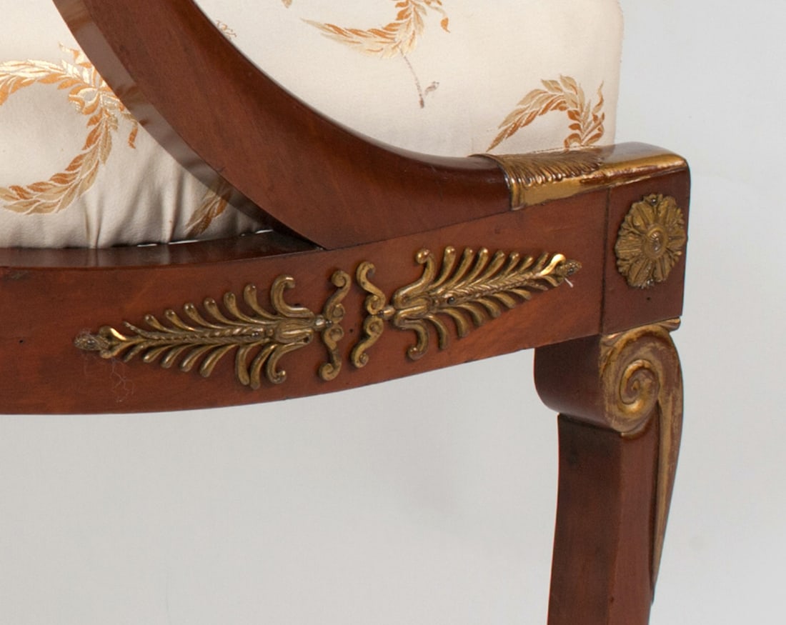 Lot of Two Empire Chairs, 19th century