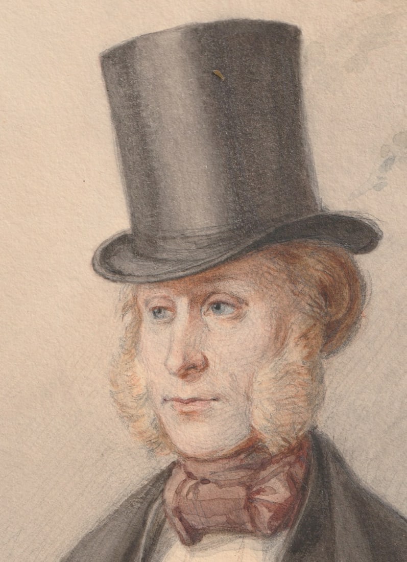 Portrait of a Gentleman Watercolour, mid-19th century