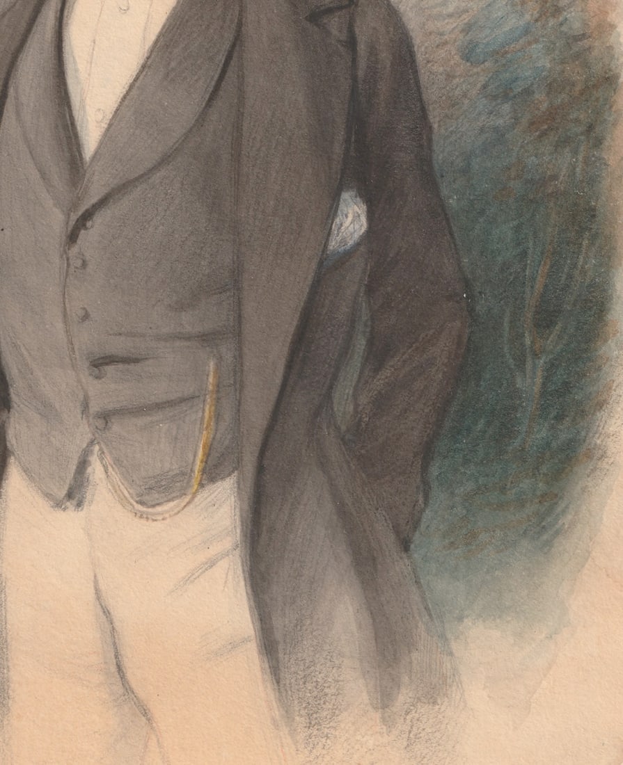 Portrait of a Gentleman Watercolour, mid-19th century