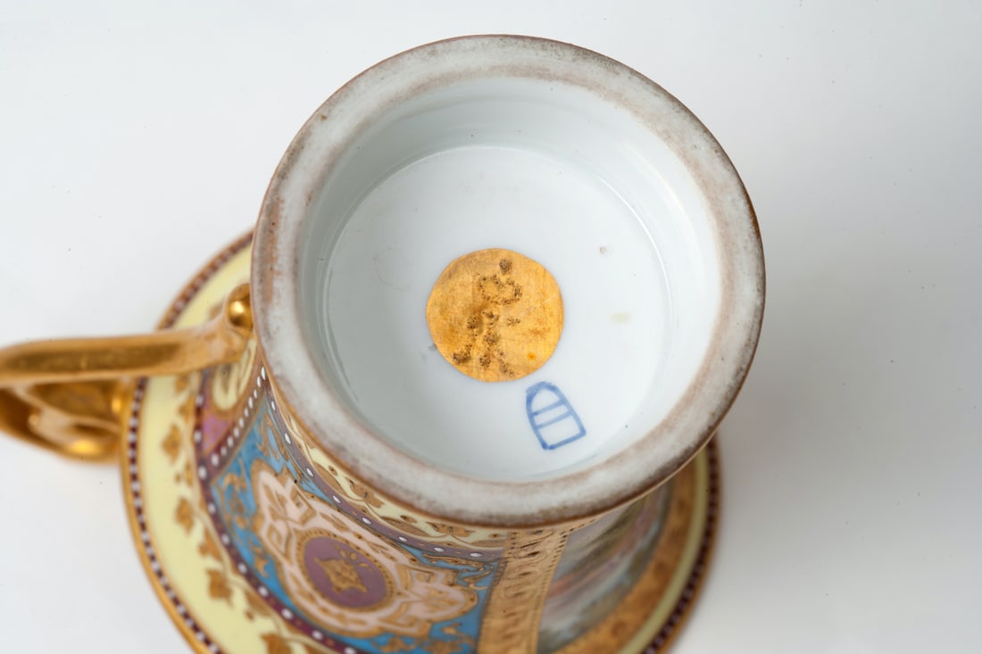Porcelain Cup with Saucer, 19th century (Austria)