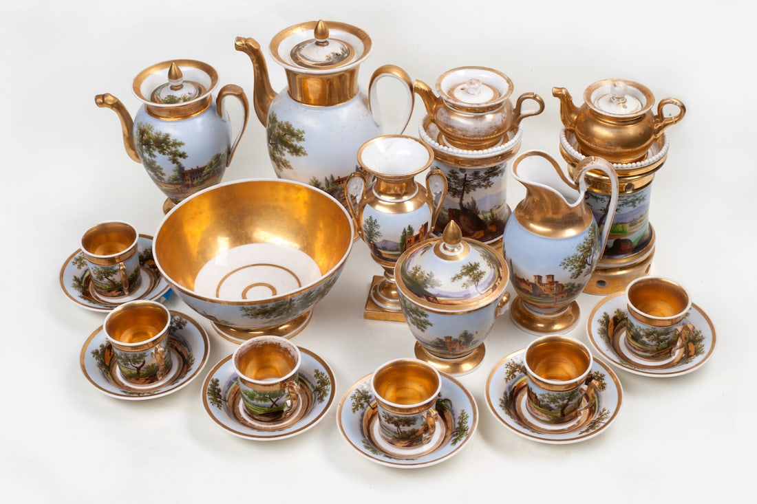 Porcelain Set for 6 Persons, 19th century
