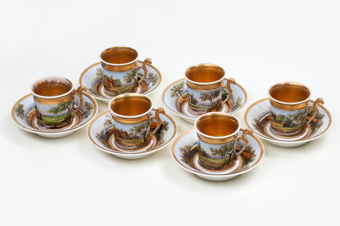 Porcelain Set for 6 Persons, 19th century