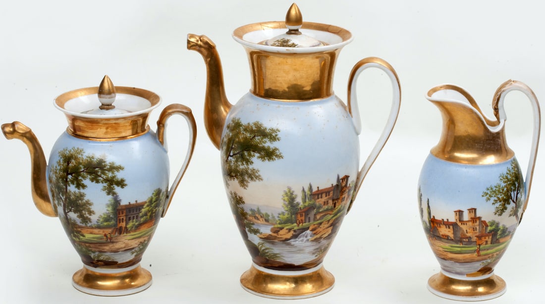 Porcelain Set for 6 Persons, 19th century