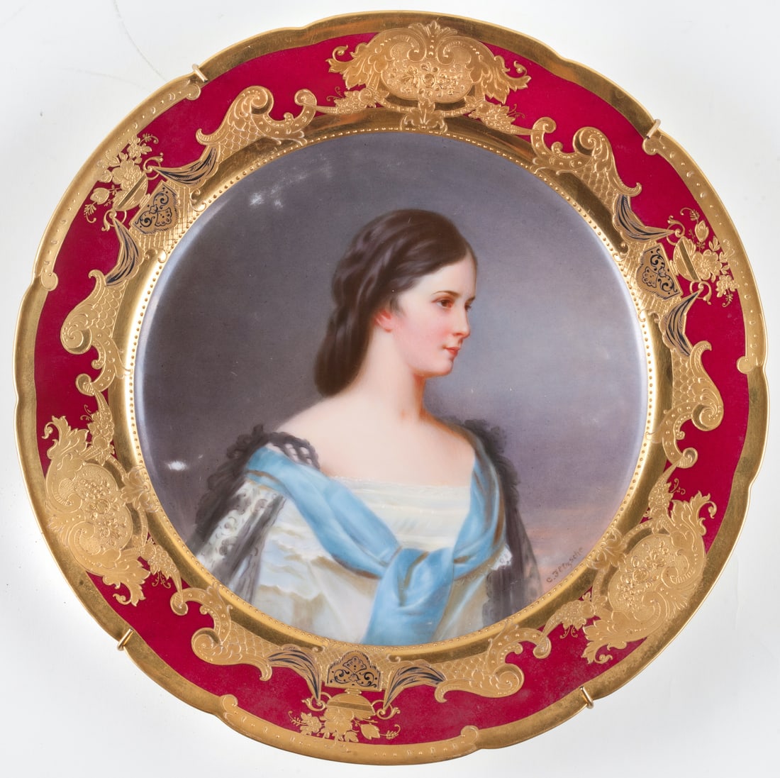 Cabinet Plate, Empress Elisabeth of Austria, 19th c