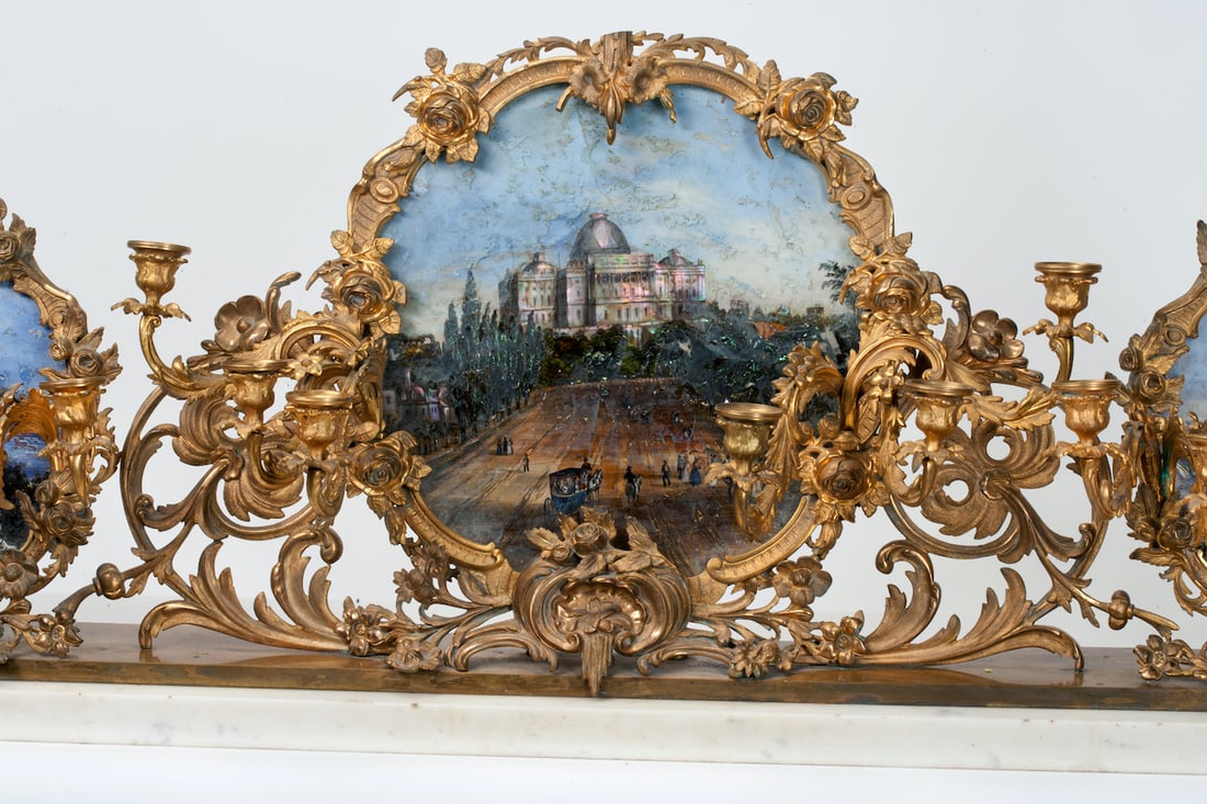Rococo Fireplace Decoration, 19th century (Italy)